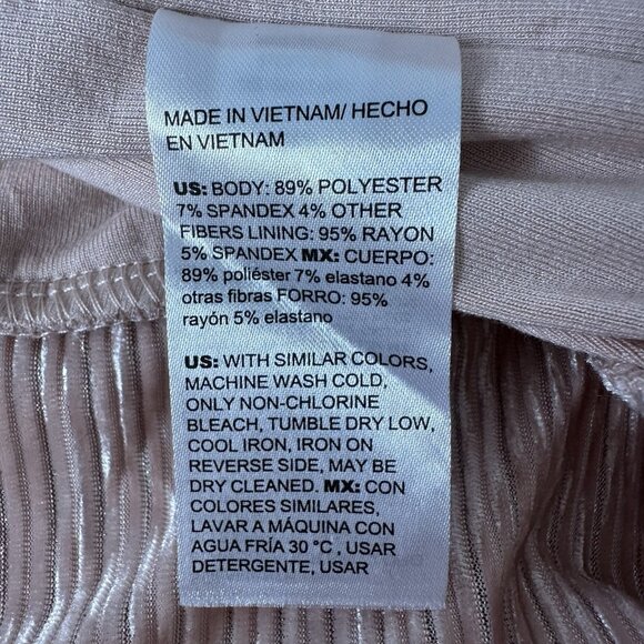 Chicos Blouse 2XL Pink Velvet Ribbed - Picture 9 of 11